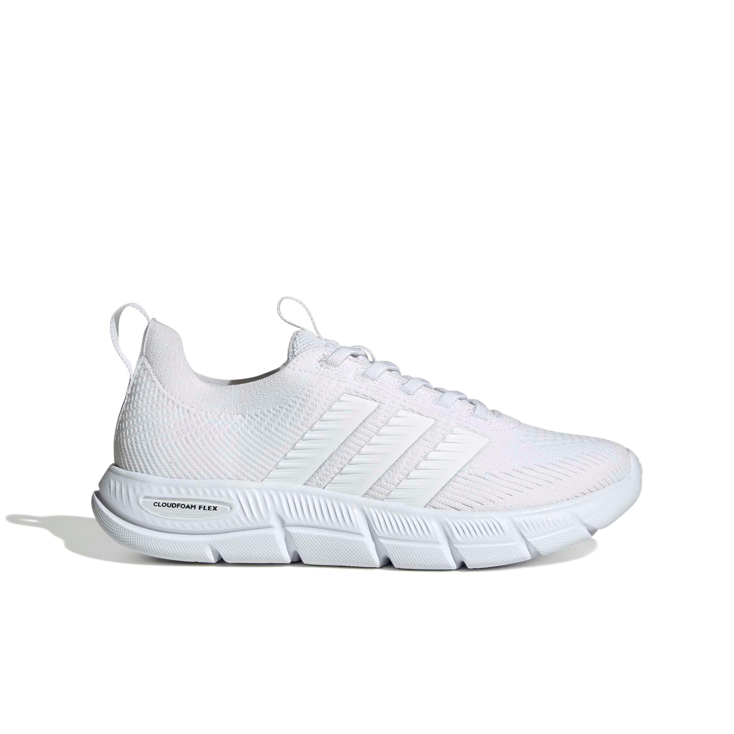 adidas Cloudfoam Flex Slounge "Ftwr White/Ftwr White/Core Black" Women's Shoe - WHITE/BLACK